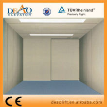 Machine room freight elevator with plate steel